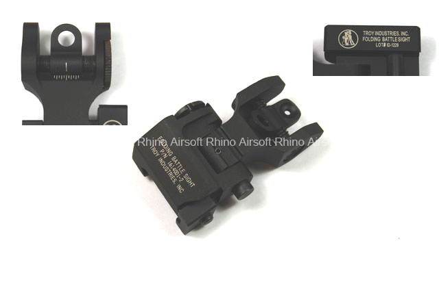 Bomber Troy Style Rear Sight (BK) - Version B