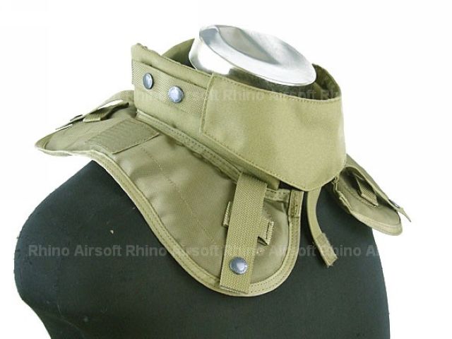 Pantac Outer Tactical Vest Neck Pad (Khaki, Cordura)