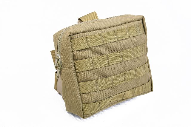 Pantac Medium Drop Leg Accessories Pouch (Khaki, CORDURA)