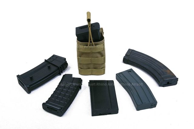 Pantac OPEN TOP Single MAGAZINE Pouch (Khaki / CORDURA)