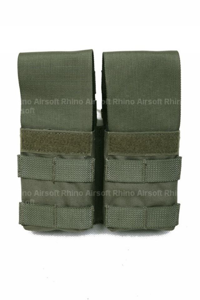 Pantac Double M4 / M16 Magazine Pouch with Plastic Inserts (RG/ CORDURA)