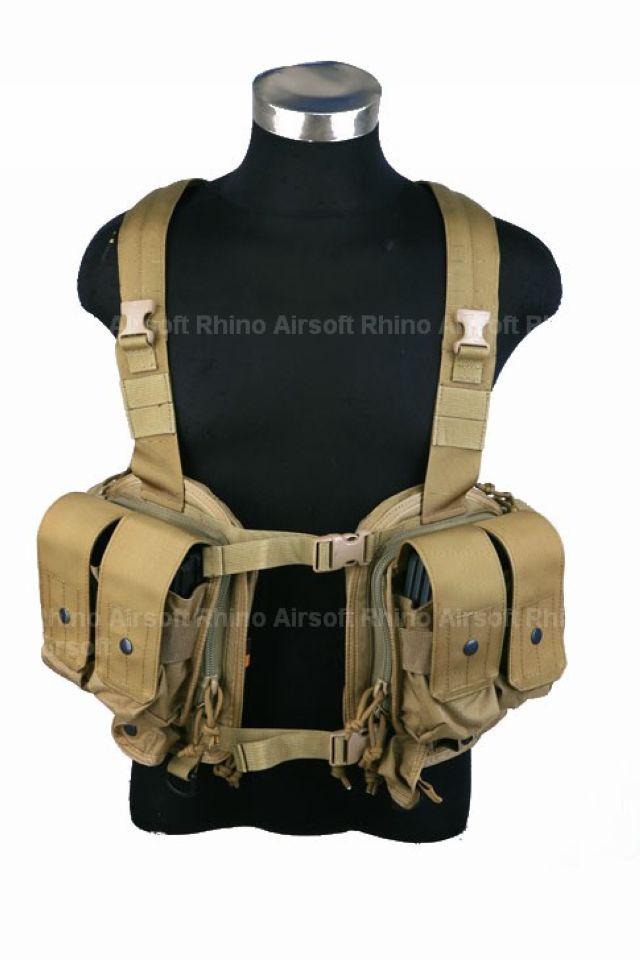 Pantac LBT NSW Split Front Chest Vest (Khaki, Cordura)