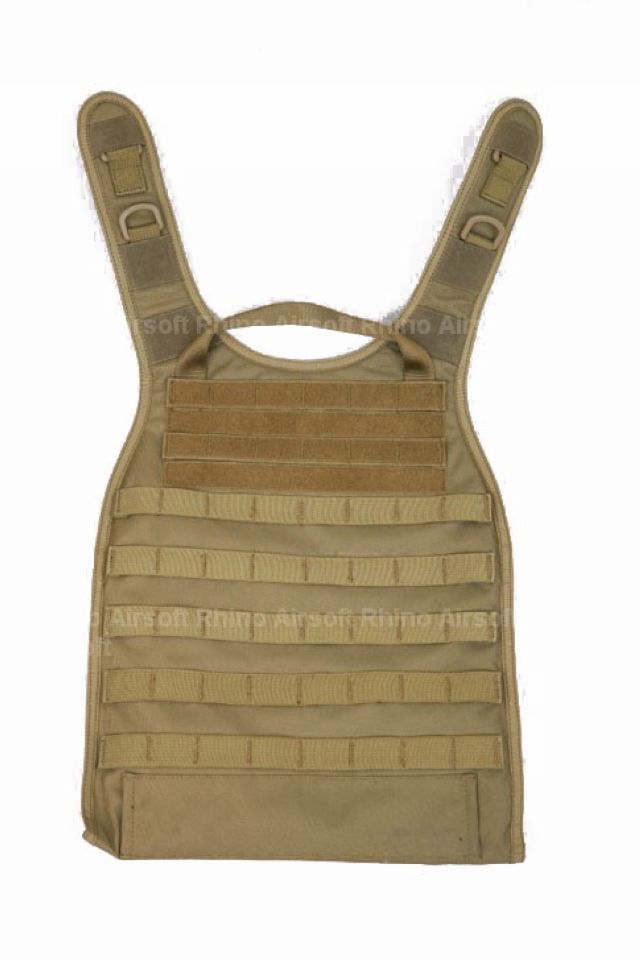 Pantac MOLLE RRV Back Panel (Coyote Brown / Cordura)