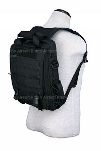 View Pantac Vertical Accessories Backpack (Black, Cordu details