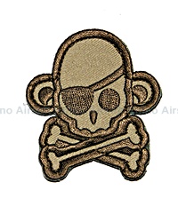 Mil-Spec Monkey - SkullMonkey Pirate Patch in Dese