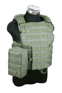 Pantac MOLLE Vertical Accessories Pouch (OD, CORDURA)