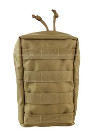 View Pantac MOLLE Vertical Accessories Pouch (Khaki, CORDURA) details
