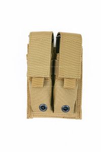 View Pantac Double 9mm Magazine Pouch (Khaki / CORDURA) details