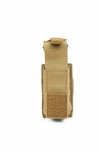 Pantac Molle 9mm Magazine Single Pouch (Khaki / CORDURA)