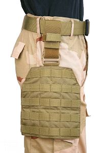 Pantac Molle Style Leg Panel (Khaki / CORDURA)