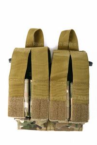 View Pantac Molle M16 Double Mag & 9MM 4-Mag Pouch with Hard Insert (Crye Precision Multicam / Cordura) details