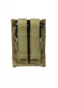 Pantac RAV Double 9mm Magazine Pouch (Khaki / CORDURA)