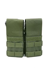 View Pantac Double M4 / M16 Magazine Pouch with Plastic Inserts (OD / CORDURA) details