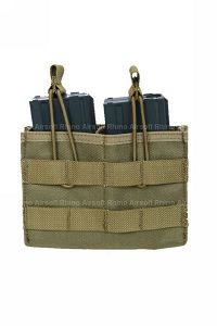 Pantac MOLLE EV Universal Double Mag Pouch (Khaki / Cordura)