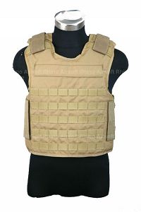 Pantac MOLLE Armored Vest (Khaki, M, Cordura)