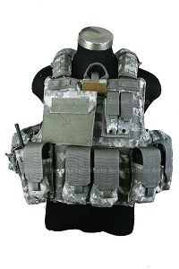 Pantac Maritime Force Recon Vest with MOLLE Pouches (Medium / ACU / Cordura)