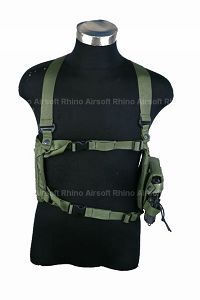 View Pantac Shoulder MOLLE System Panel w/ Holster (OD / CORDURA) details