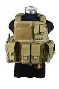 PANTAC Force Recon Vest Land (Khaki / M / CORDURA)