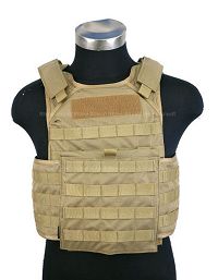 View Pantac Molle Tactical Plate Carrier Full Set (Khaki /  Medium / Cordura) details